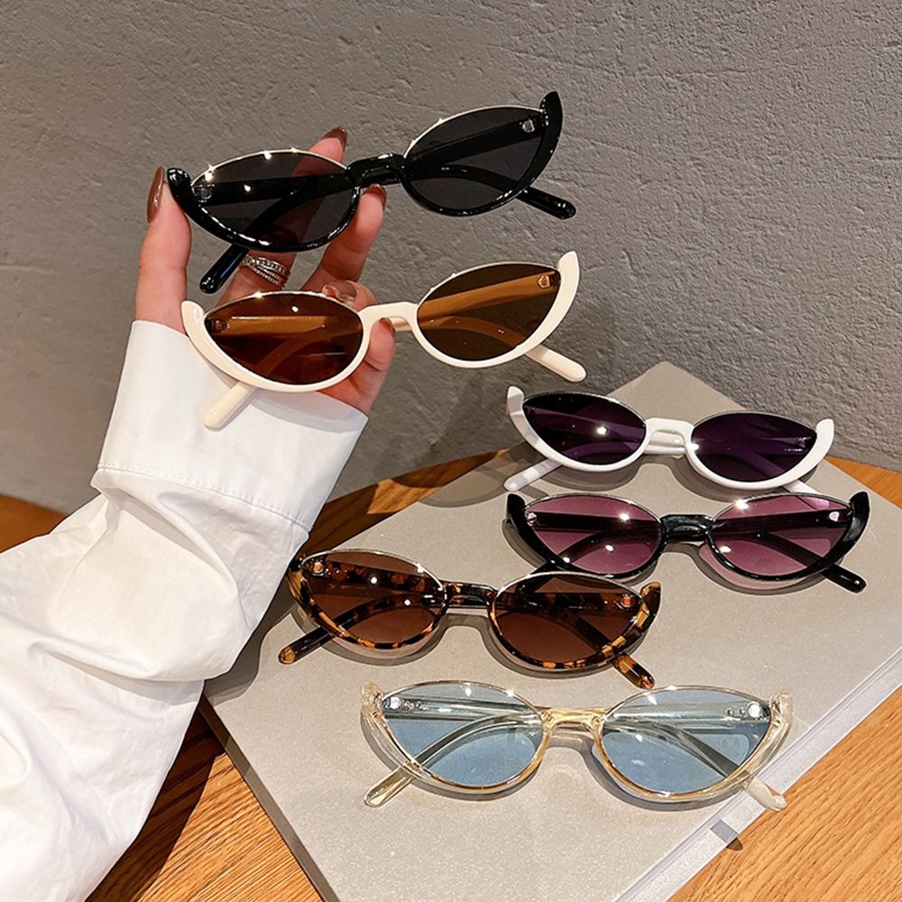 Sunglasses Cat Eye - ヴィンテージスモールサイズ男女兼用ハーフフレームサングラスキャットアイサングラス