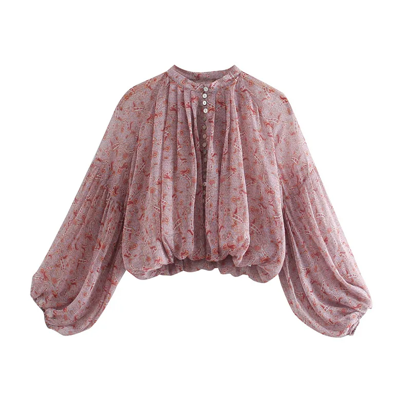 Teelynn-女性の長袖自由奔放に生きるブラウス,ヴィンテ - Romper Floral Print のレビューと価格