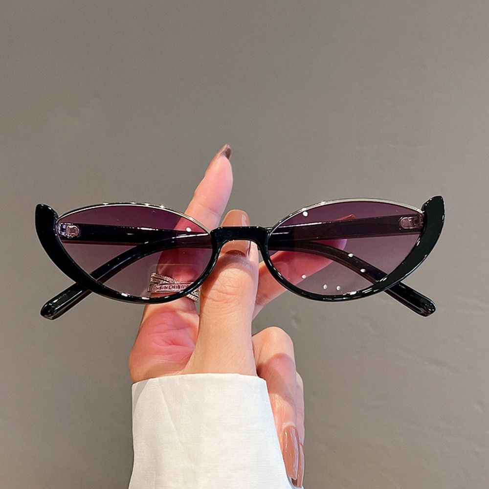 ヴィンテージスモールサイズ男女兼用ハーフフレームサングラスキ - Sunglasses Cat Eye のレビューと価格