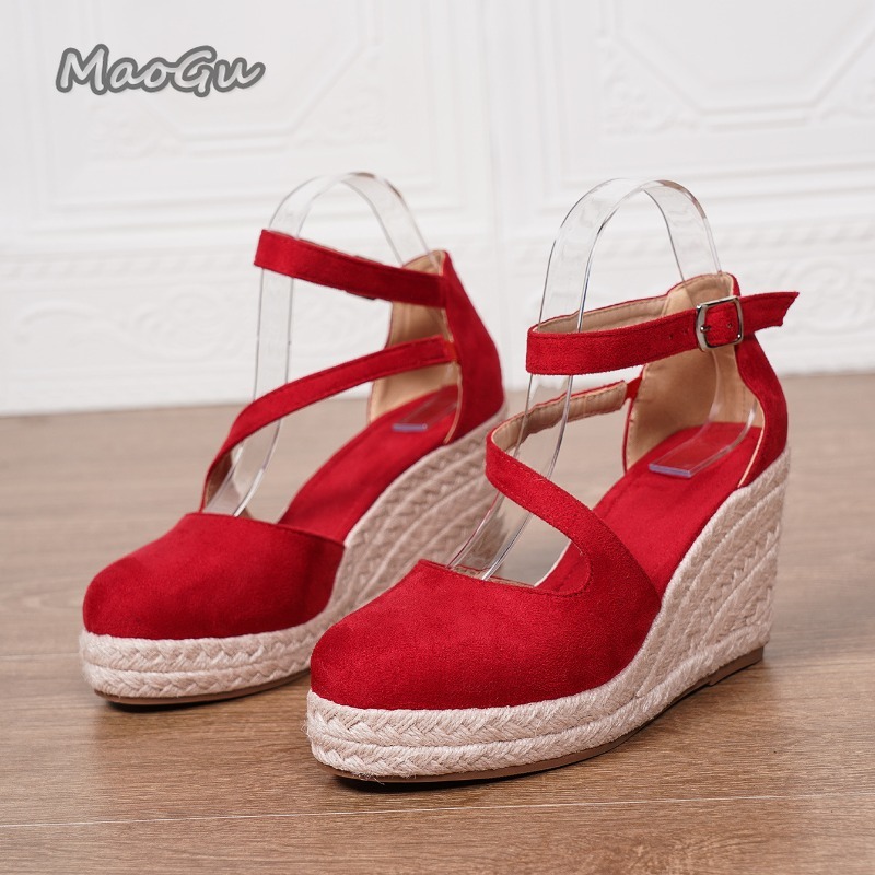 34-43サイズの女性用エスパドリーユウェッジサンダル、スエ - Wedge Espadrille Women のレビューと価格