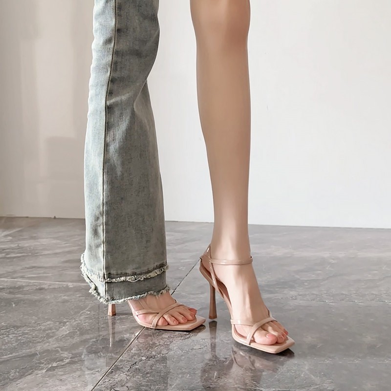 スティレットサンダル レディース シャ ワンワードストラップ - Sandal Strappy Heeled のレビューと価格